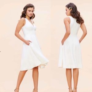 NWT Dress the Population Off White Catalina Dress Size Medium